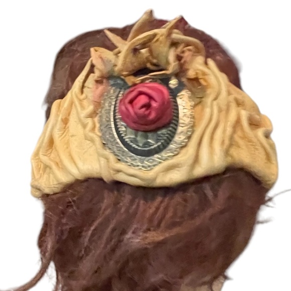 Embellished Tan Custom Leather Headband - Picture 6 of 8